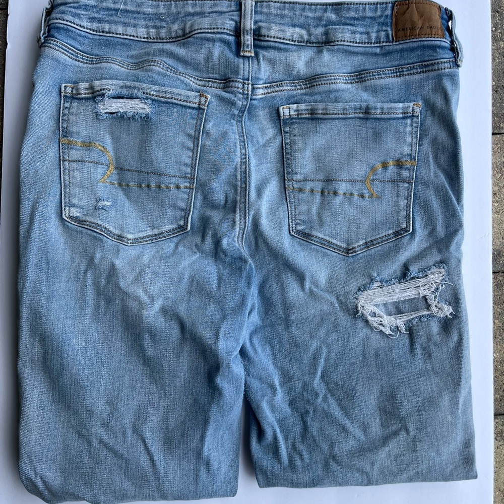 American Eagle Next level Distressed stretch jeggings - Picture 3 of 6